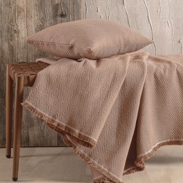 Cushion Cover Elysse Brown Rythmos BROWN