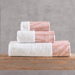 Towels Trisha (Set 3pcs) White-Pink Rythmos WHITE-PINK