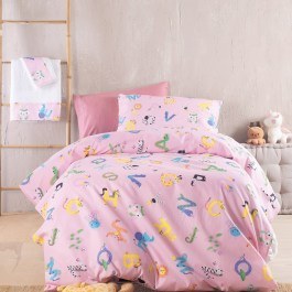 Children's Pillowcases Letterland (Σετ 2τμχ) Pink Rythmos PINK