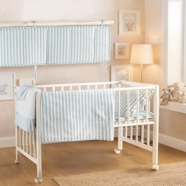 Baby Cot Bumper Eloise 43X200 Green Rythmos GREEN
