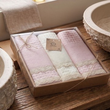 Kitchen Towel Set Pike Boxed (Set of 3) Powder Rythmos