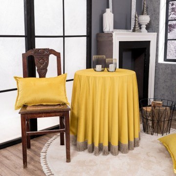 Ροτόντα Με Κρόσσι Velvet 14 Yellow Teoran