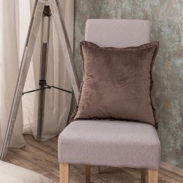 Μαξιλαροθήκη Διακοσμητική Velvet 03 Brown Teoran BROWN