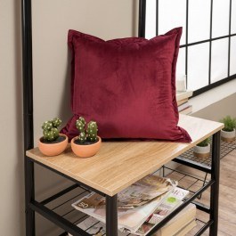 Μαξιλάρι Διακοσμητικό (Με Γέμιση) Velvet 10 Bordo Teoran BORDO