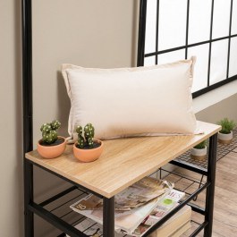 Μαξιλάρι Διακοσμητικό (Με Γέμιση) Velvet 01 Ivory Teoran IVORY