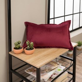 Μαξιλάρι Διακοσμητικό (Με Γέμιση) Velvet 10 Bordo Teoran BORDO