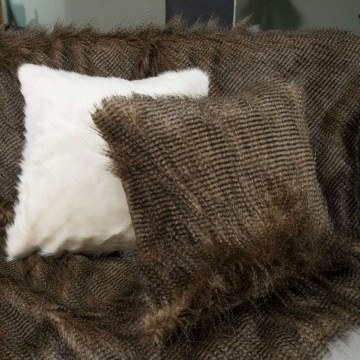 Μαξιλάρι Διακοσμητικό (Με Γέμιση) Pelt 16 Brown Teoran