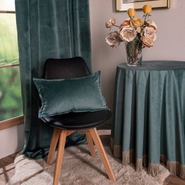 Cushion Velvet 15 Pine Green Teoran PINE