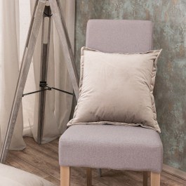Decorative Pillow (With Filling) Velvet 07 Taupe Teoran TAUPE