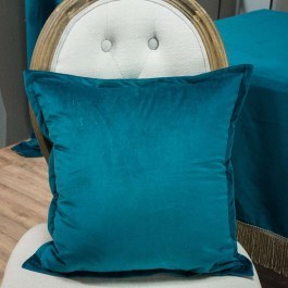 Decorative Pillow (With Filling) Velvet 13 Turquise Teoran TURKUAZ