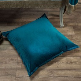 Decorative Floor Pillow (With Filling) Velvet 13 Turquise Teoran TURKUAZ