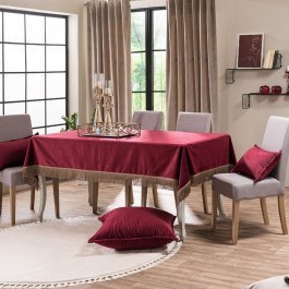 Tablecloth Velvet 10 Bordo Teoran BORDO