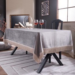 Tablecloth Velvet 11 Silver Teoran SILVER
