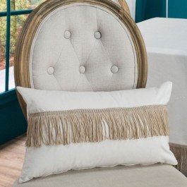 Decorative Pillow (With Filling) Velvet 01 Ivory Teoran IVORY
