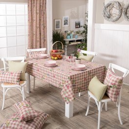 Tablecloth Parrillia 06 Pink Teoran Pink