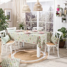 Tablecloth Parrillia 08 Green Teoran Green