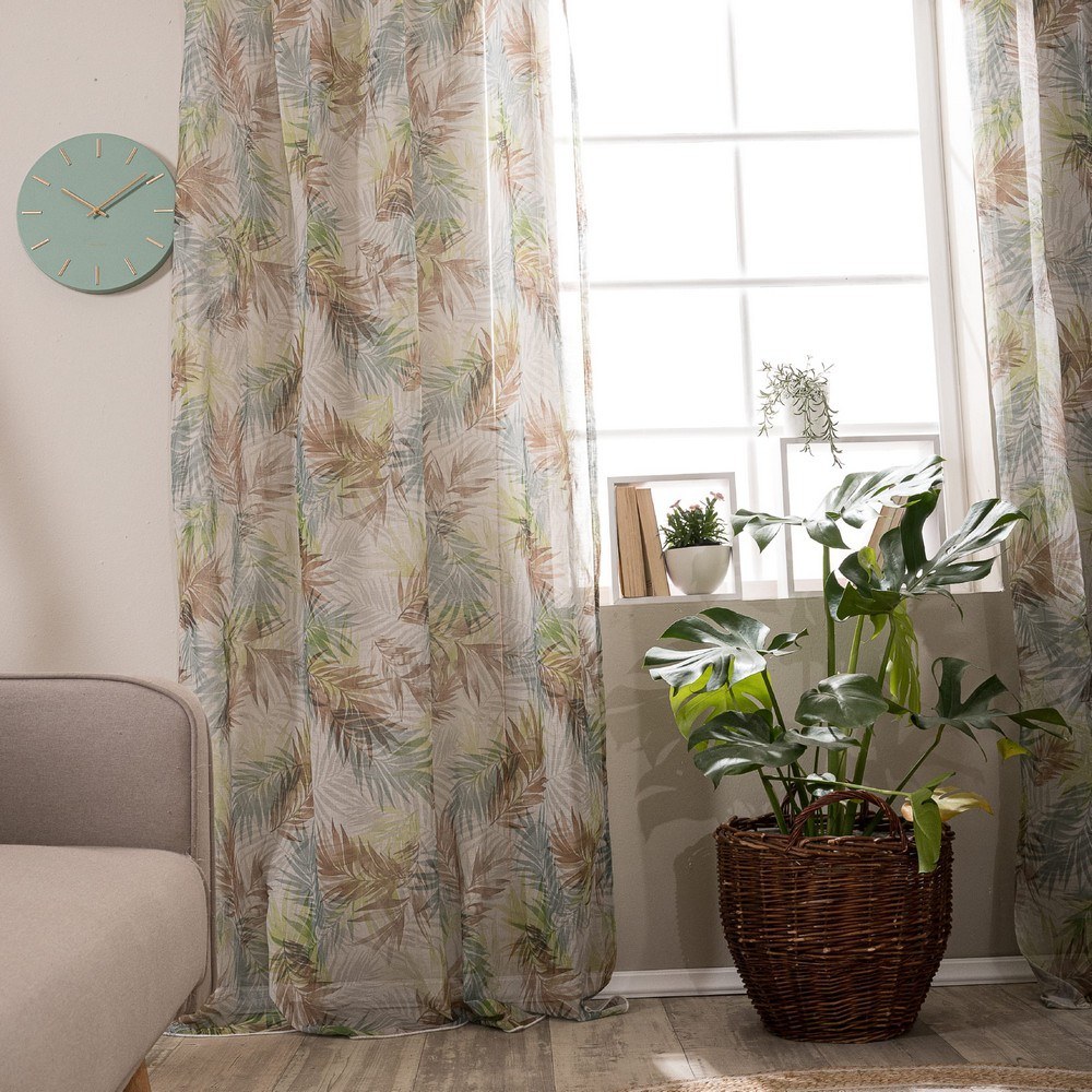 Κουρτίνα Arousa Beige-Green Teoran