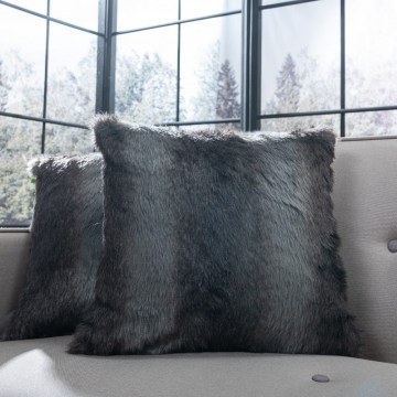 Μαξιλάρι Διακοσμητικό (Με Γέμιση) Pelt 33 Grey Teoran