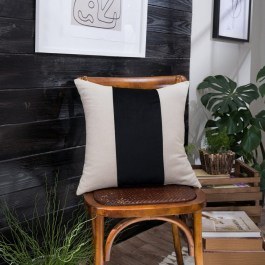 Cushion Cover Linus 06 Black Teoran BLACK