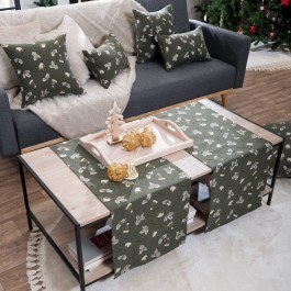 Τραβέρσα Χριστουγεννιάτικη Saxen 13 Green Teoran GREEN