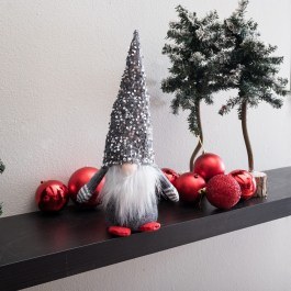 Christmas Door Stop - Ornament 04 Grey Teoran GREY