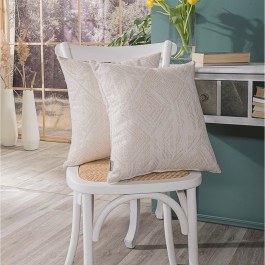 Cushion Izola 01 Ecru Teoran ECRU