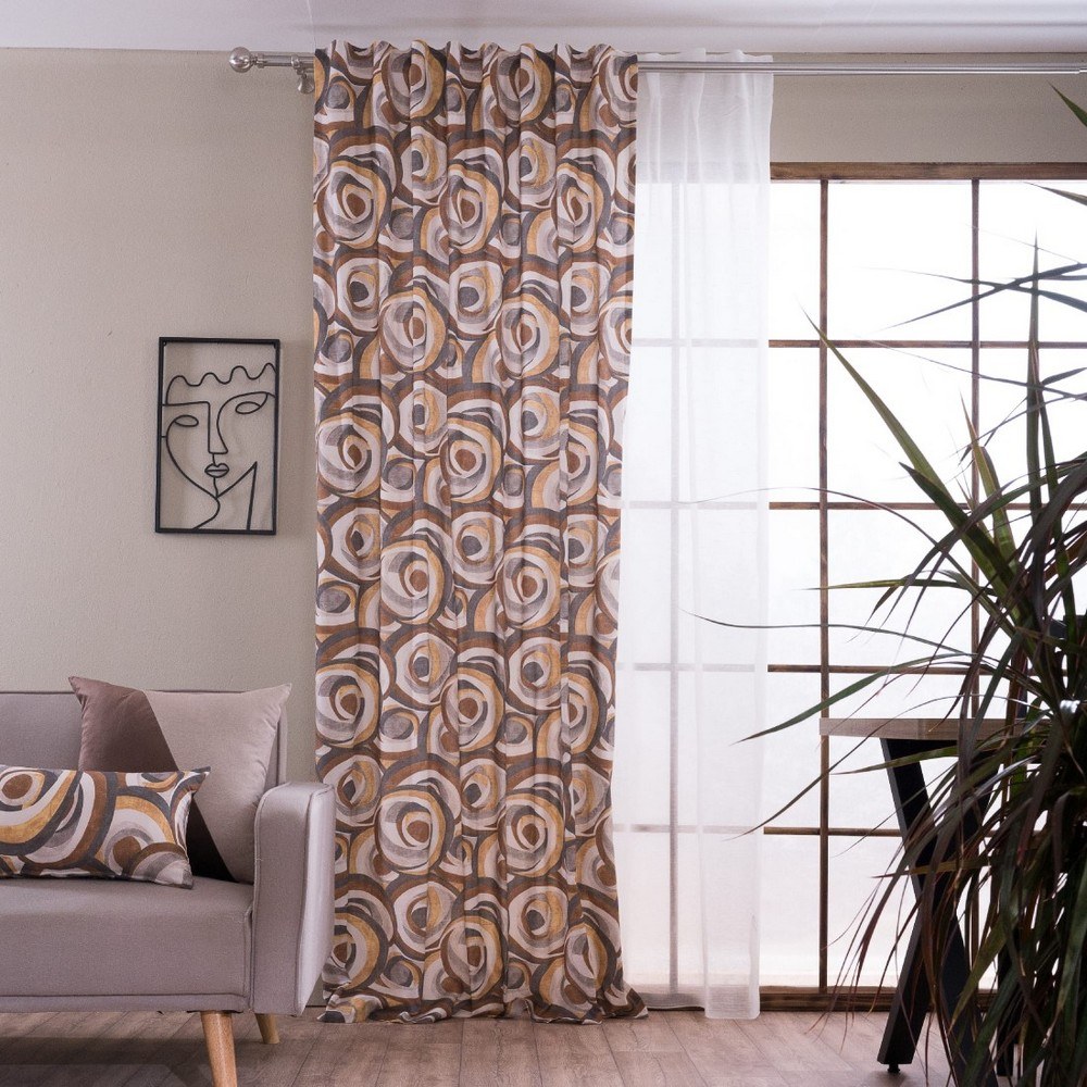 Κουρτίνα Merida Brown-Grey Teoran