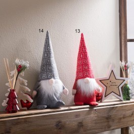 Χριστουγεννιάτικο Διακοσμητικό - Stop Πόρτας Troll New 14 36x8cm Grey Teoran GREY