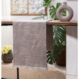 Table Runner Tivoli 03 Dark Grey Teoran DARK GREY