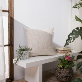 Μαξιλαροθήκη Διακοσμητική Peony 01 Beige Teoran BEIGE