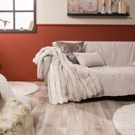 Throw Basic 01 Ecru Teoran ECRU