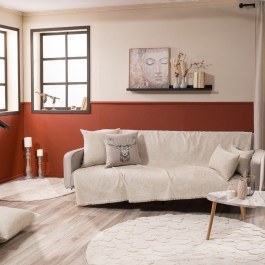 Throw Madison 01 Ecru Teoran ECRU