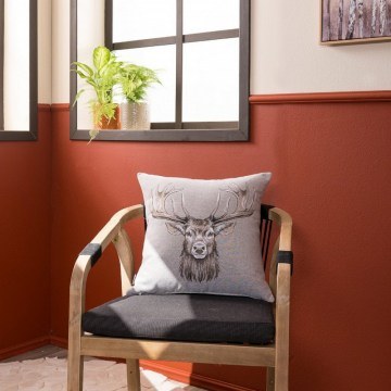 Μαξιλαροθήκη Διακοσμητική Reindeer 11 Grey Teoran