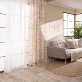Κουρτίνα Floreta 01 Beige Teoran BEIGE