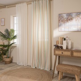 Κουρτίνα Vera 08 Beige-Aqua Teoran BEIGE-AQUA