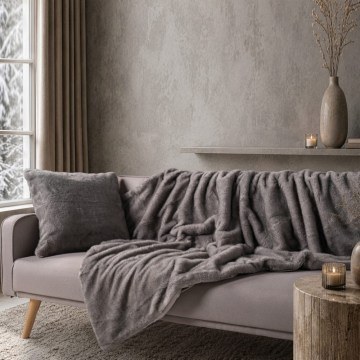 Κουβέρτα Καναπέ Fox 11 Grey Teoran