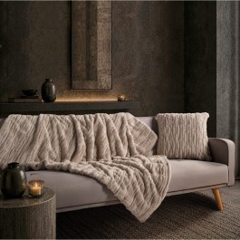Κουβέρτα Καναπέ Tiger 02 Beige Teoran BEIGE
