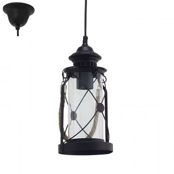 Lighting Ceiling Bradford 49213 Black Eglo