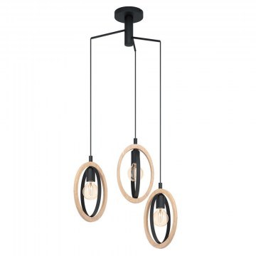 Φωτιστικό Οροφής Ø615 'Basildon' 43463 Black-Brown Eglo