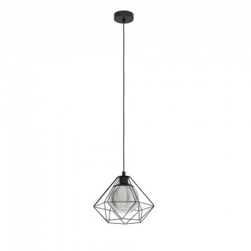 Φωτιστικό Οροφής Ø325 'Vernham 43482 Black-Clear Eglo