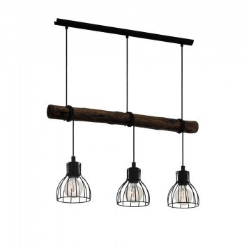 Ceiling Illuminant Rail 'Horningtops' 43352 Natural-Black Eglo