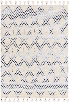 Carpet Nepal Diamond Cream-Blue Asiatic London