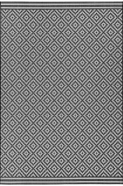 Χαλί Patio 12 Diamond Mono Black-White Asiatic London BLACK-WHITE