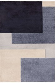 Carpet Sketch SK13 Blocks Blue Asiatic London BLUE
