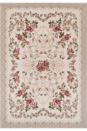3 Piece Bedroom Carpet Set Ibiza Aubusson 290-W Cream-Multi 75X490 Klonaras CREAM-MULTI