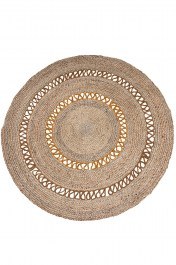 Carpet Parmala Natural-Gold-Rust 150X150 Round Klonaras NATURAL-GOLD