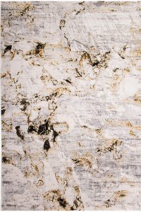 Hallway Runner Shiny Velvet 5643 Grey-Anthracite-Yellow 80X... Klonaras