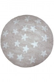 Carpet Παιδικό Piccolo Stars Beige 130X130 Round Klonaras BEIGE