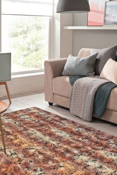Hallway Runner Micropost Tiger Cream-Orange 75X... Klonaras