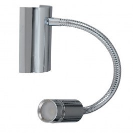 Wall Light Led-Kepler Led 220lm 3000K 9x32x6 Chrome Luce Ambiente Design CHROME